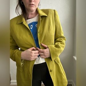 Vintage Longline 100% Silk Blazer